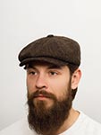 Кепка LIERYS арт. 6880501 8-PANEL CAP WOOL (темно-коричневый)